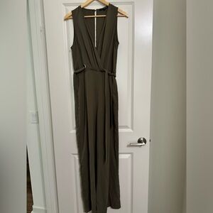 Olive Green Jumpsuit - Medium